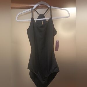 NWT Women's Dance Studio Quality Leotard Unique Interlocking Straps